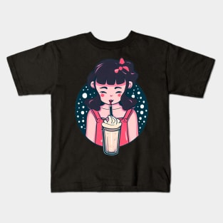 milkshake girl Kids T-Shirt